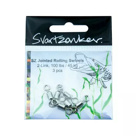 SZ Jointed Rolling Swivels 2-Link 3kpl 45kg - Snaps & Swivels - 7340031018623 - 2