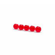 Medium Slotted Tungsten Beads Fluo Red 2,5mm - Perhokuulat - 8720261730233 - 1