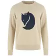 Fjällräven Logo Knit Sweater M L Light Beige - Stickade tröjor och ylletröjor - 7323451199523 - 1