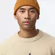 Fjällräven Logo Knit Sweater M L Light Beige - Stickade tröjor och ylletröjor - 7323451199523 - 7