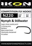 Ikon Competition Fly Hooks N220 Nymph & Stillwater 10 - Väkäsettömät perhokoukut - 6430077070073 - 1