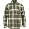 Övik Lite Flannel Shirt M Laurel Green - Chalk White L - Skjortor - 7323451114403 - 1