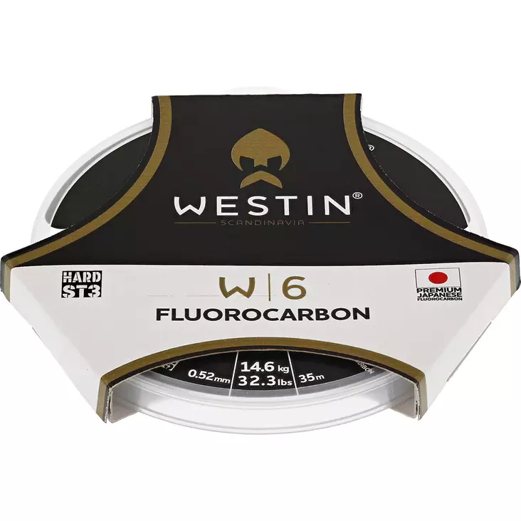 Westin W6 ST3 Fluorocarbon 20m 1,05mm - Tafsmaterial och holkar - 5707549490433 - 1