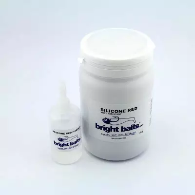 Bright Baits Muottisilikoni Red 400°C 1kg - Formtillverkning för plastisolgjutning - 3964933349933 - 1