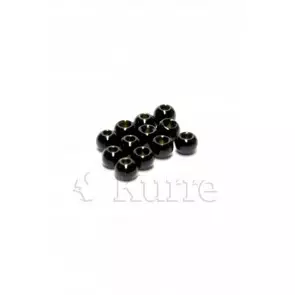 Dohiku brass beads 2,5mm black 25kpl - Perhokuulat - 3958906188193 - 1