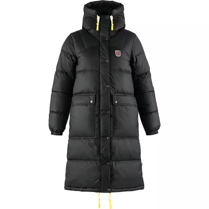 Fjällräven Expedition Long Down Parka W Black L - Naisten Fjällräven takit - 7323450638153 - 1