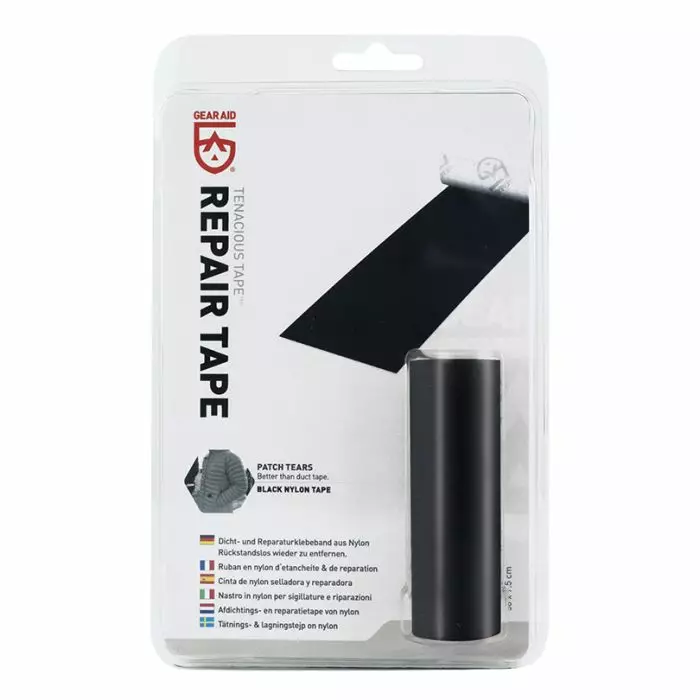 Gear Aid Repair Tape Nylon Black - Kenkien ja vaatteiden hoitoaineet - 021563106893 - 1