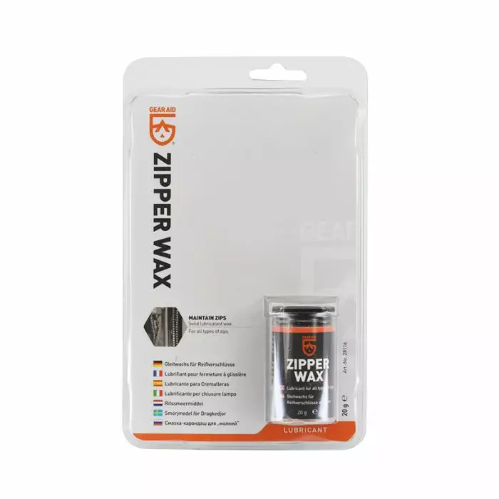 Gear Aid Zipper Wax - Kenkien ja vaatteiden hoitoaineet - 021563281163 - 1