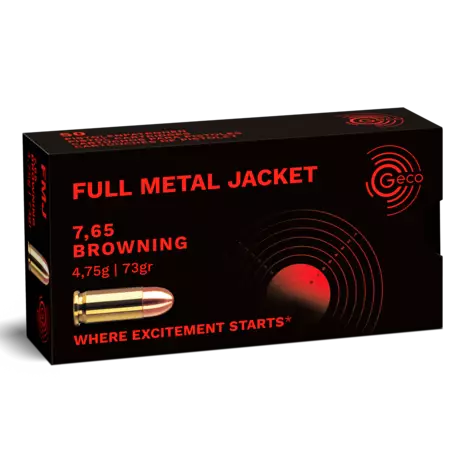 Geco 7,65 Browning / .32 Auto FMJ 50pcs - Pistoolinpatruunat muut kaliiperit - 4000294177033 - 1