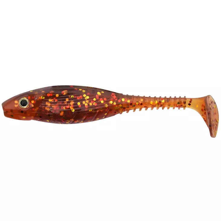 Gunki Grubby Shad 8,5cm Motoroil Gold & Red Flake - Jiggar och jiggskallar - 3297830184063 - 1