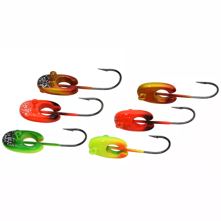 Jesse Mambo Pilkkijigipää #1 6,15g 3kpl Punainen-Ruskea-Vihreä - Tasapainopilkit ja jigipilkit - 6417512529723 - 1