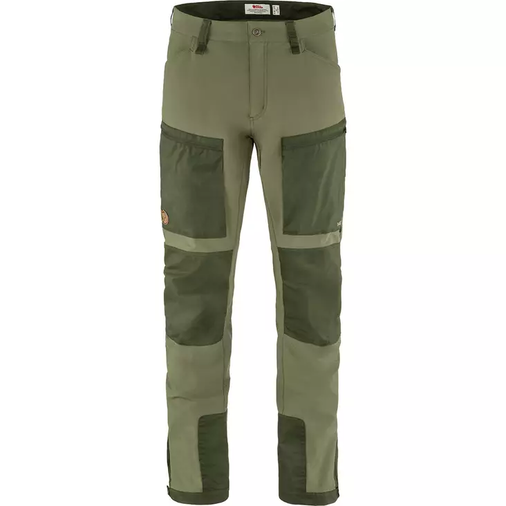 Keb Agile Trousers M Laurel Green/Deep Forest 48/R - Miesten Fjällräven housut - 7323450763763 - 1