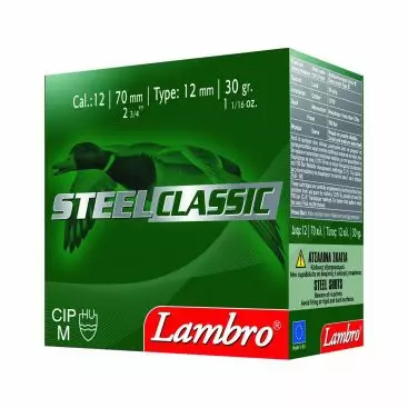 Lambro Steel Classic 12/70 30g 4 25kpl - Kaliiperi 12/70 - 5213011483013 - 1