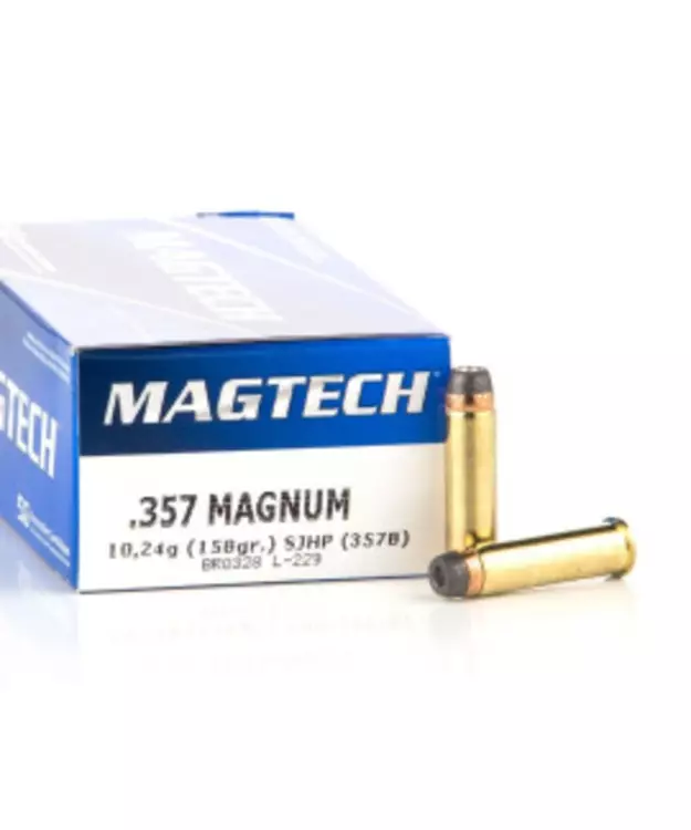 Magtech .357 Mag 10,24g SJSP Flat 50st - Revolverpatroner - 7891798043293 - 1