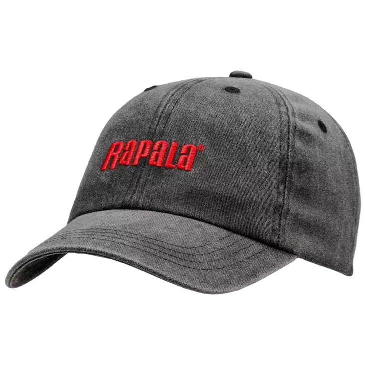 Rapala The Lucky Fishing Cap Washed Cloth Black - Lippikset - 7317881553963 - 1