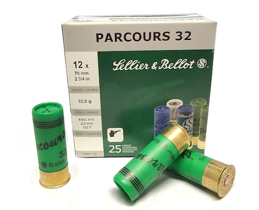 Sellier & Bellot Parcours 12/70 32g 2,5mm US7 25kpl - Kaliiperi 12/70 - 8590690017133 - 1