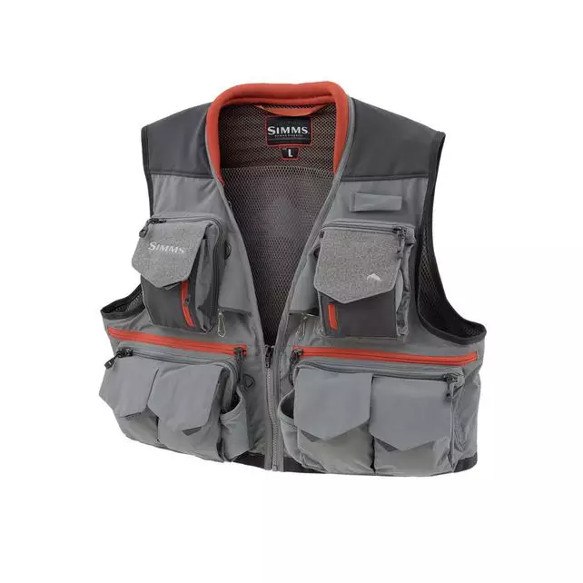 Simms Guide Vest M Steel - Perhokalastuslaukut, liivit ja vyöt - 694264403693 - 1