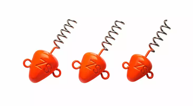 Svartzonker Screw-in-head 7g Fl.Orange 7g 3kpl - Kumikalarigit ja rigaustarvikkeet - 7340031002523 - 1