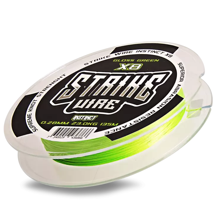 SW Instinct Braid X8 Gloss Green 135m 0,32mm 26kg - Flätlinor - 7340029436873 - 1