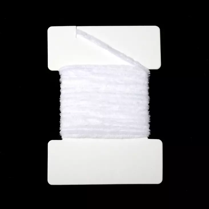 Textreme Round Chenille 2mm 3m White - Perhon runkomateriaalit - 8053017457543 - 1