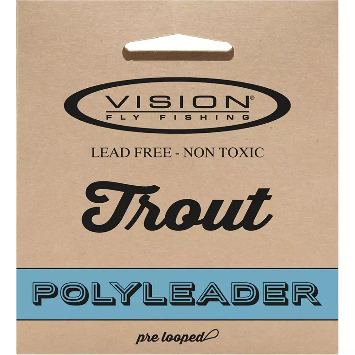 Vision Polyleader Trout 6´ 0,30mm Slow Sink - Färdiga tafsar - 6417512300773 - 0