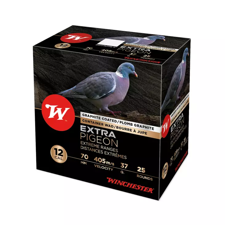 Winchester Extra Pigeon 12/70 37g 2,5mm 25kpl - Kaliiperi 12/70 - 634957772163 - 1