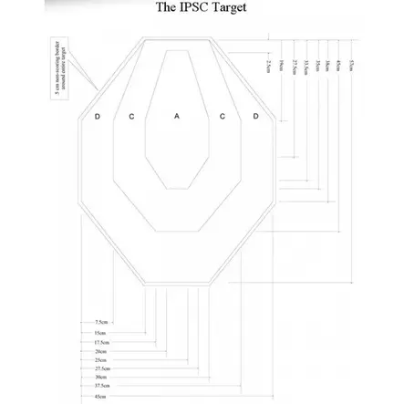 DAA IPCS Classic 56x48cm Taulu 1 Kpl - Ampumataulut ja paikkatarrat - 4545458419234 - 2