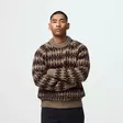 Fjällräven Övik Jacguard Knit M Suede Brown-Black Oak S - Villapaidat ja neuleet - 7323451200434 - 4