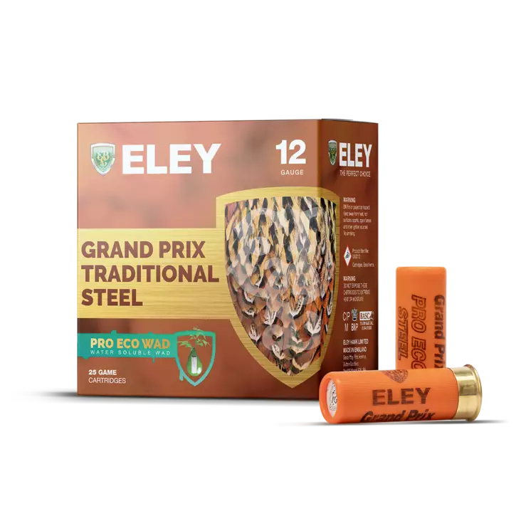 Eley 12/65 Grand Prix Steel Pro Eco 4 25kpl - Kaliber 12/andra - 5036388542264 - 1