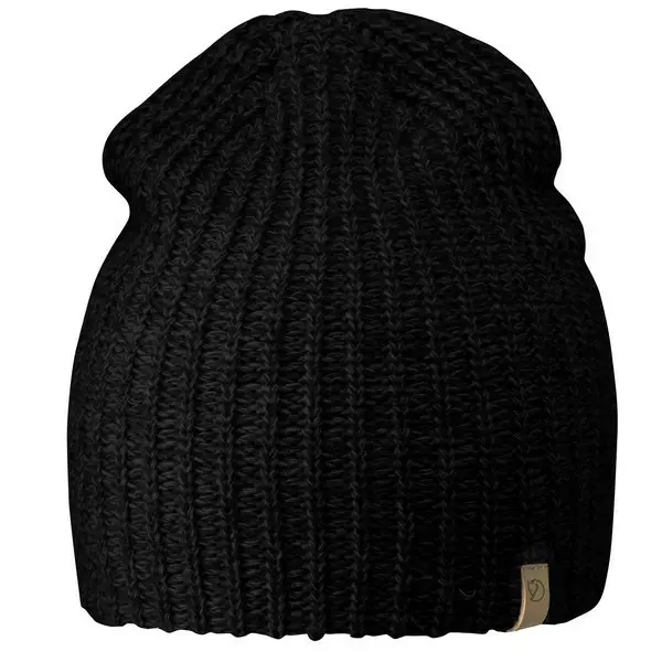 Fjällräven Övik Melange Beanie Black - Mössor - 7392158986934 - 1