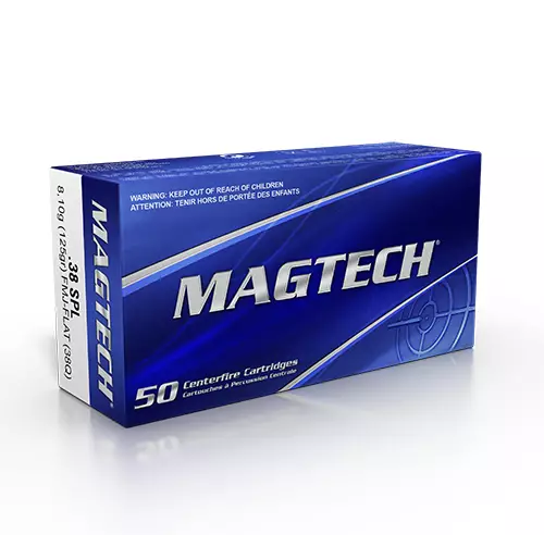 Magtech .38 SPL FMJ-Flat 10,24g 50kpl - Revolverin patruunat - 7891798043224 - 1