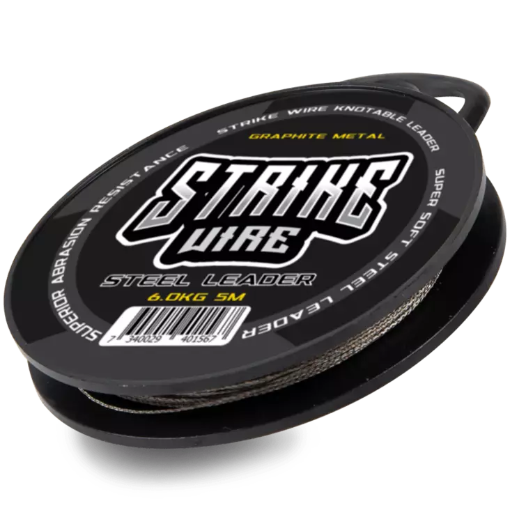Strike Wire Knottable Steel Leader 10kg 5m - Perukesiimat ja holkit - 7340029401574 - 1