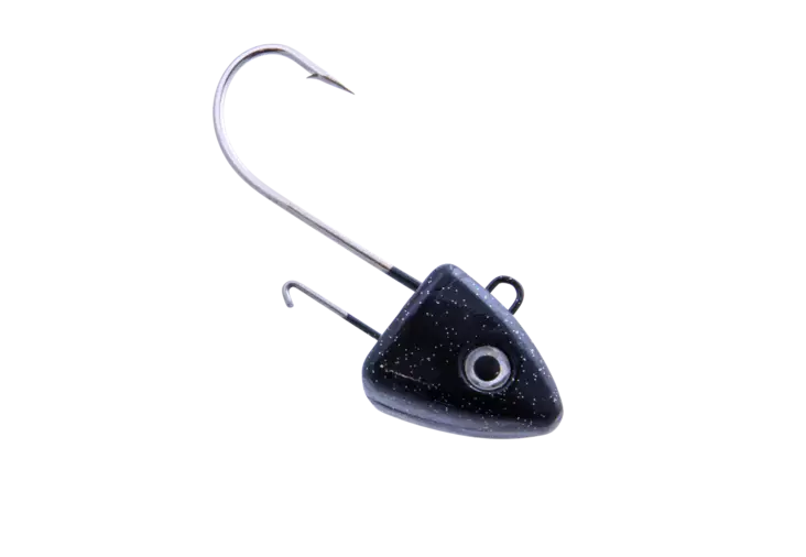 Svartzonker Deep sea McRubber jig head 200g Black and Glitter - Beten för havsfiske - 7340031010924 - 1