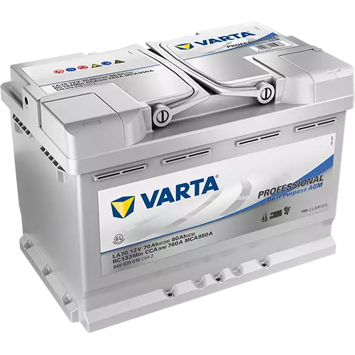 VARTA Professional Dual Purpose AGM 12v 70Ah - Batterier och laddare - 4016987142714 - 1