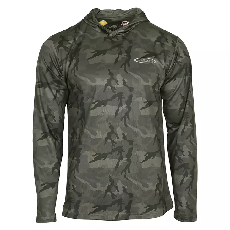 Vision Bamboo Bug & UV Hoodie Camo L - Fleecetröjor och munktröjor - 6417512849654 - 1