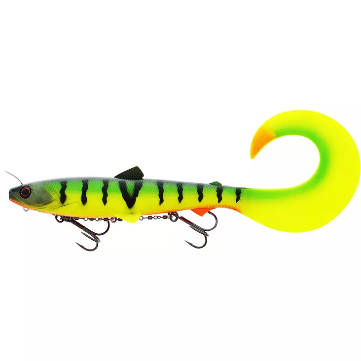 Westin Bullteez Curltail Inline 33cm 230g Tiger Perch - Gäddjiggar - 5707549503324 - 1