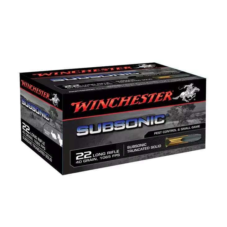 Winchester 22 LR Subsonic 500kpl - .22LR - 020892103344 - 1
