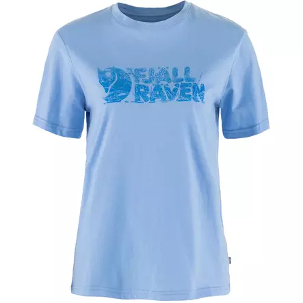 Fjällräven Lush Logo T-shirt W L Ultramarine - T-Paidat - 7323451016165 - 1