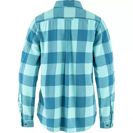 Fjällräven Övik Heavy Flannel Shirt W L Dawn Blue-Breeze Blue - Collared Shirts - 7323451111525 - 2
