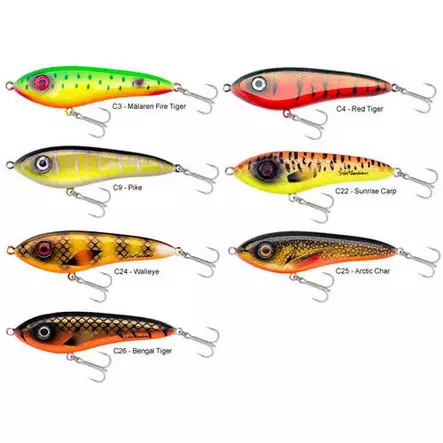 Svartzonker Ticsaren 98g 17cm C3 FireTiger - Jerkbaits - 6430055946345 - 2