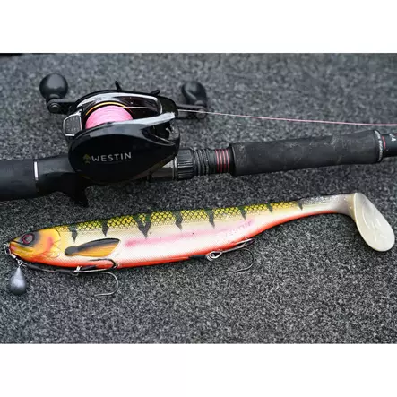 Westin ShadTeez Slim V2 22cm 53g Bling Perch - Pike shads and jigs - 5707549472415 - 2