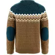 Fjällräven Övik Knit Sweater M Dark Oak/Navy - Villapaidat ja neuleet - 7323451110665 - 2