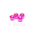 Ikon 3mm Metallic hot pink slotted diamond tungsten beads 20pc - Perhokuulat - 6430077070455 - 1