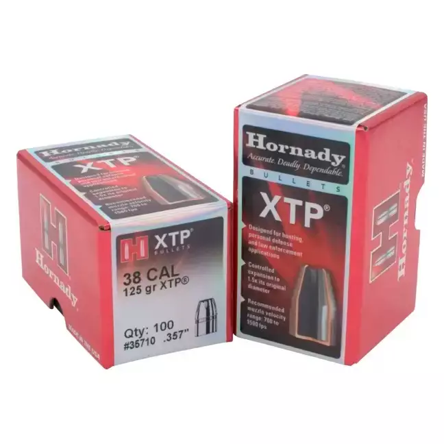 Hornady XTP Kula .38 Cal 125gr/8,1 100st - Kulor - 090255235715 - 1