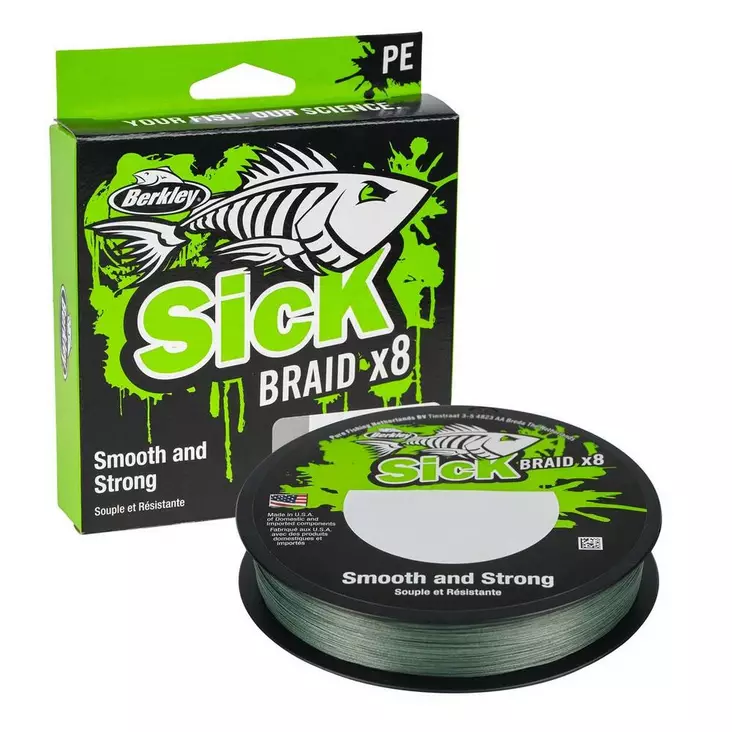Berkley Sick Braid 150m Moss Green 0,08mm - Kuitusiimat - 028632982105 - 1