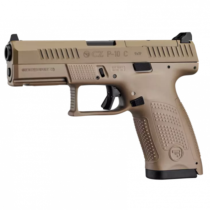 CZ P-10 C 9x19 OR Optic Ready FDE Cerakote - Pistoolit - 4545458419425 - 1