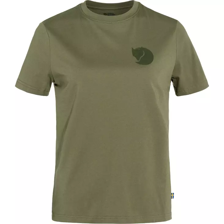 Fjällräven Foxy Boxy Logo Tee W L Green - T-Paidat - 7323450857165 - 1