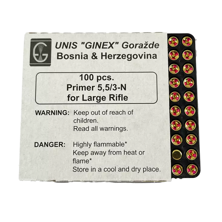 Ginex LR Iso Kiväärinalli 100kpl - Nallit ja nallittimet - 4545458422135 - 1