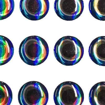 Grimman MC 3D Eye 6,5mm Black White on Blue - Ögon - 6438407005375 - 1