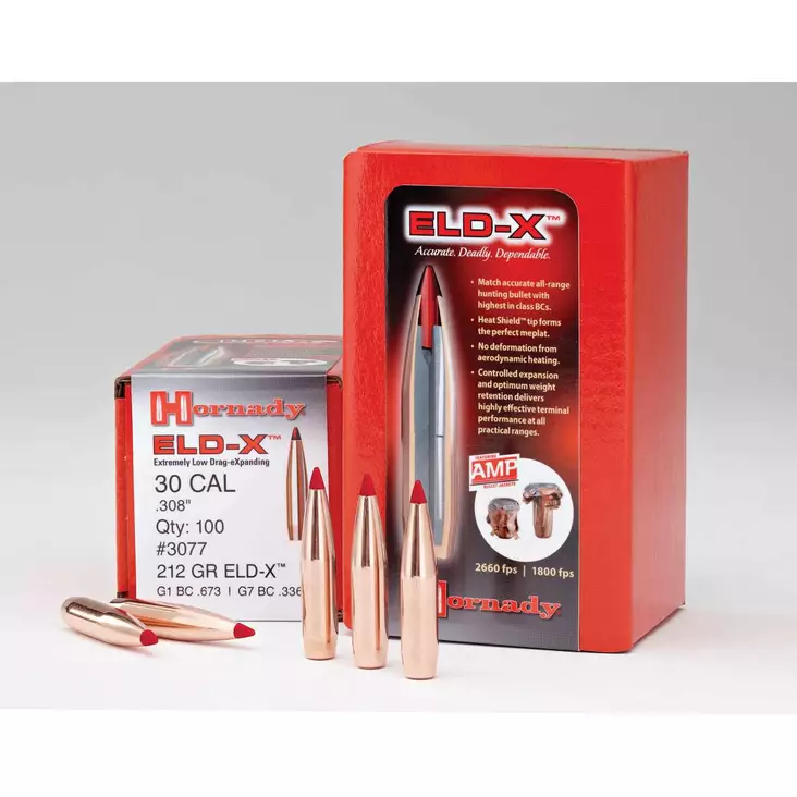Hornady Eld-X .30cal 200gr 100st - Kulor - 090255230765 - 1